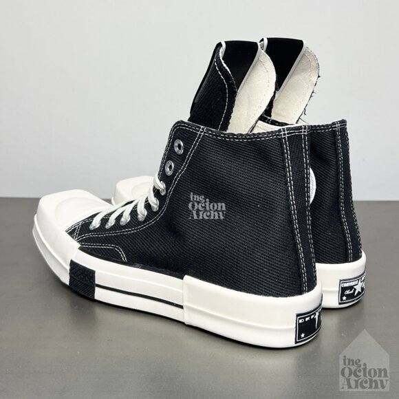 Rick Owens x Converse DRKSHDW Turbodrk Chuck 70 High 'Black' OG 172344C - Picture 3 of 13